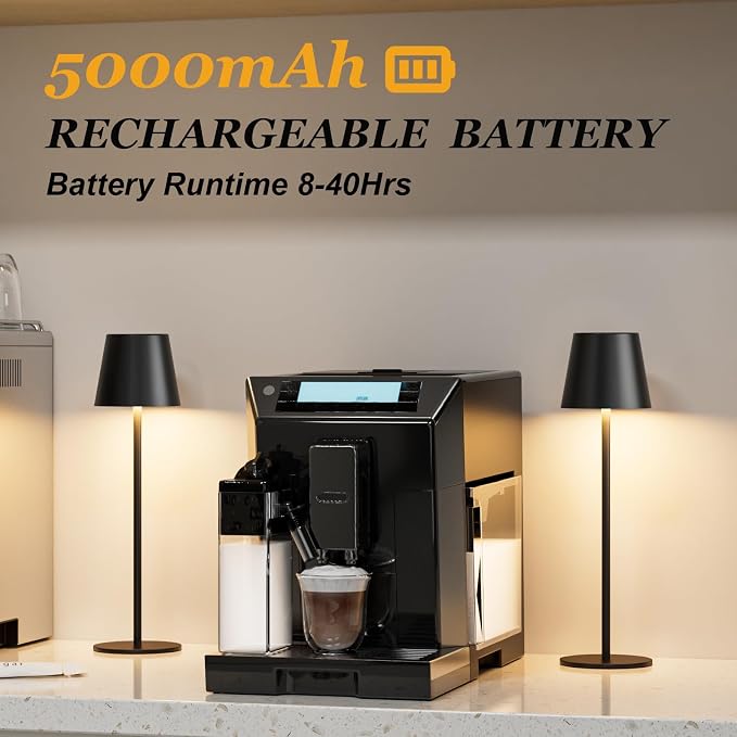 Kakanuo Cordless Table Lamp Rechargeable Black - Image 3