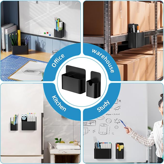 Magnetic Pen and Eraser Holder for Whiteboard, Dry Erase Marker Holder - Image 6