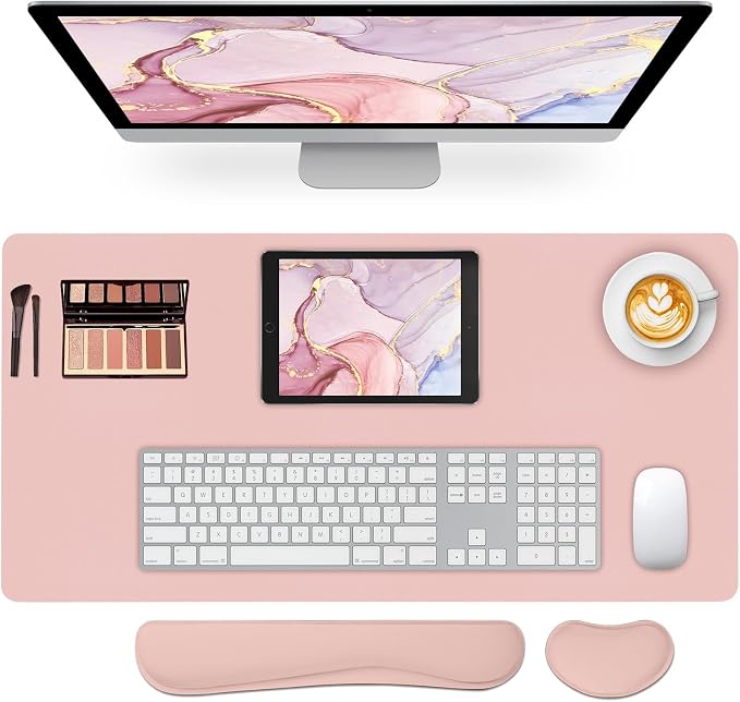 Desk Pad Mat Set, 3-in-1 Large Mouse Pads by Meetcolor