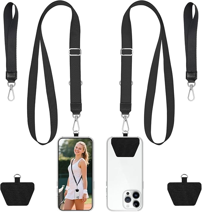 takyu Phone Lanyard, 2 Pack Adjustable Anti-Drop Neck/Wrist Strap by Takyu