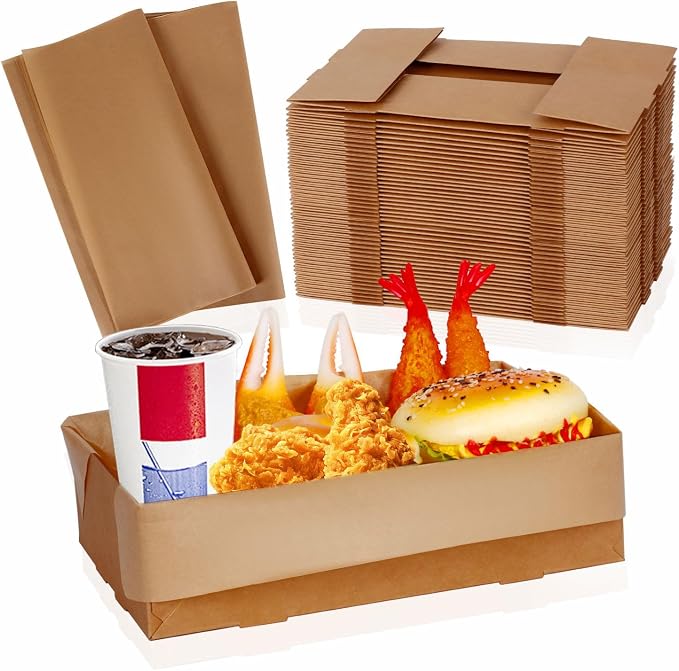 120Pcs 4Lb Paper Food Trays by Dualshine