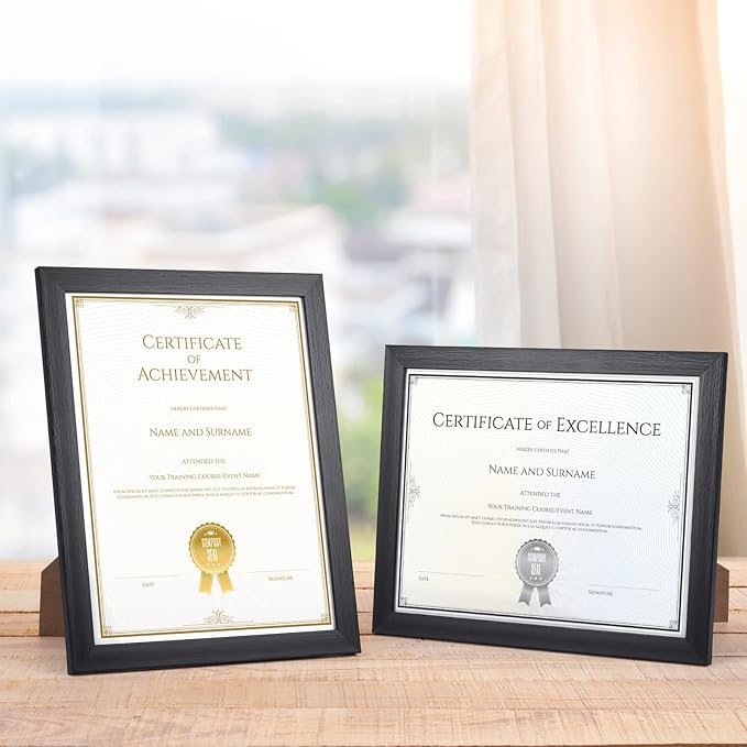 Giftgarden Black 8.5x11 Picture Frame Set of 12, Wall or Tabletop Display - Image 3