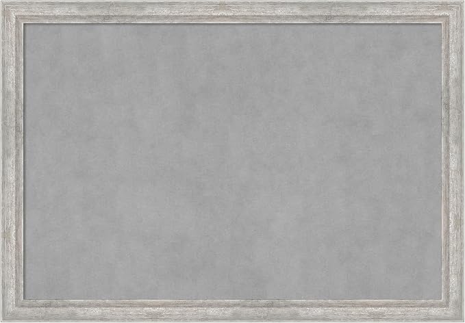 Amanti Art Silver Framed Magnetic Board 27x39 Large Vision Board by AmantiArt