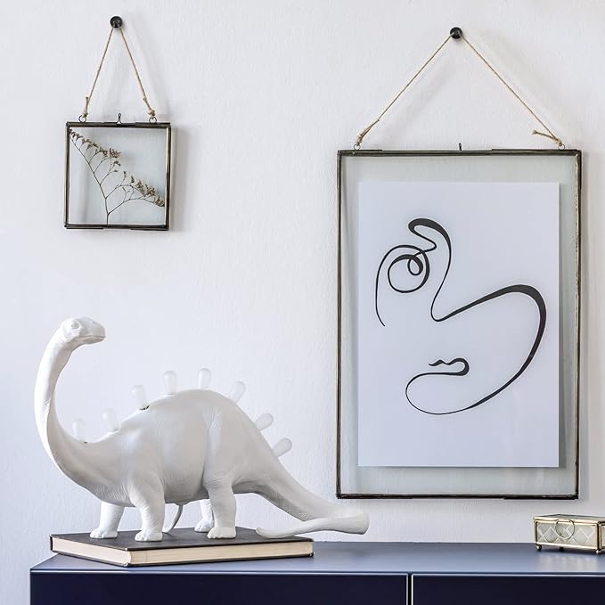 Zhengmy 40 Pcs Double Headed Picture Hangers Nails 4 Size Long Thumb Tacks Wall Nails for Hanging Pictures Decorative Push Pins Hooks for Drywall Photo Office Home Decor, 20/30/ 40/ 50lb(Black)-DeskLoop Office