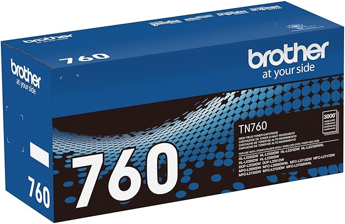 Brother Genuine TN760 High Yield Black Toner Cartridge - Image 4