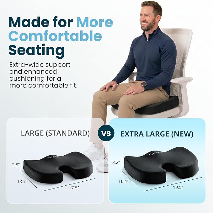 ComfiLife Extra Large Gel & Memory Foam Seat Cushion - Image 5