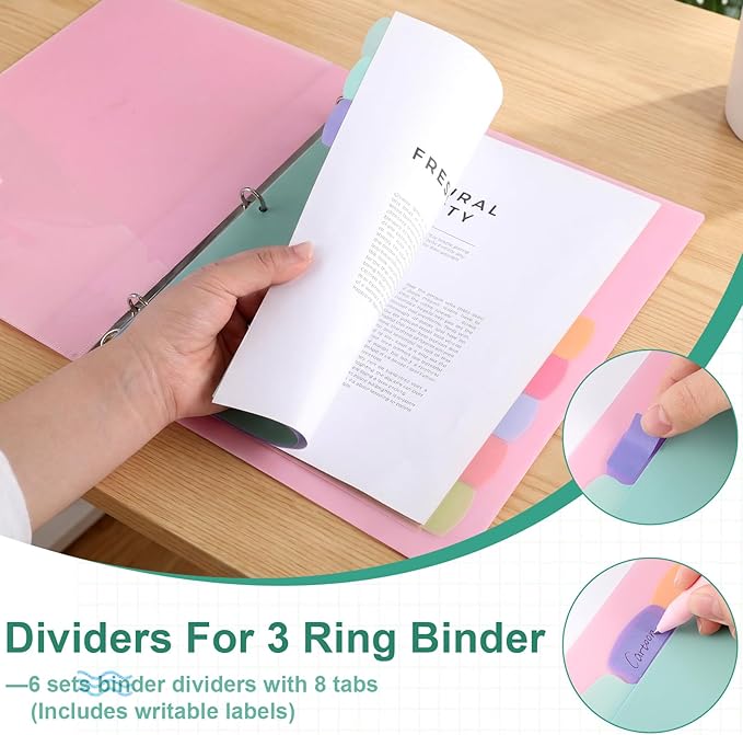 6 Sets of 48Pcs Binder Dividers - Image 3