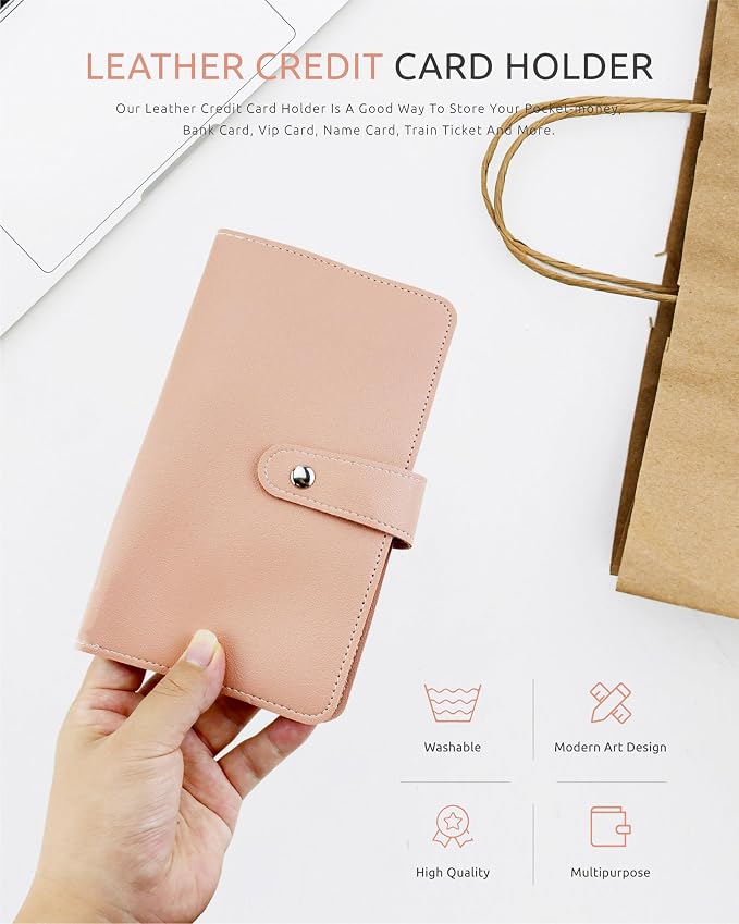 Credit Card Holder, Leather Business Card Organizer - Image 8