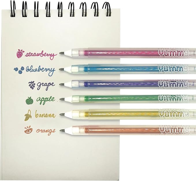 Ooly Yummy Yummy Scented Gel Pens Metallic Set of 6 - Image 5