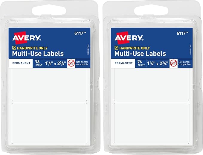 Avery Labels, 1.5" x 2.75" by Avery