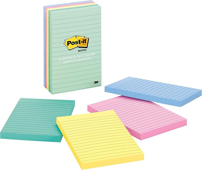 Post-it Notes, 4 in x 6 in, 5 Pads, America's #1 Favorite Sticky Notes - Image 2