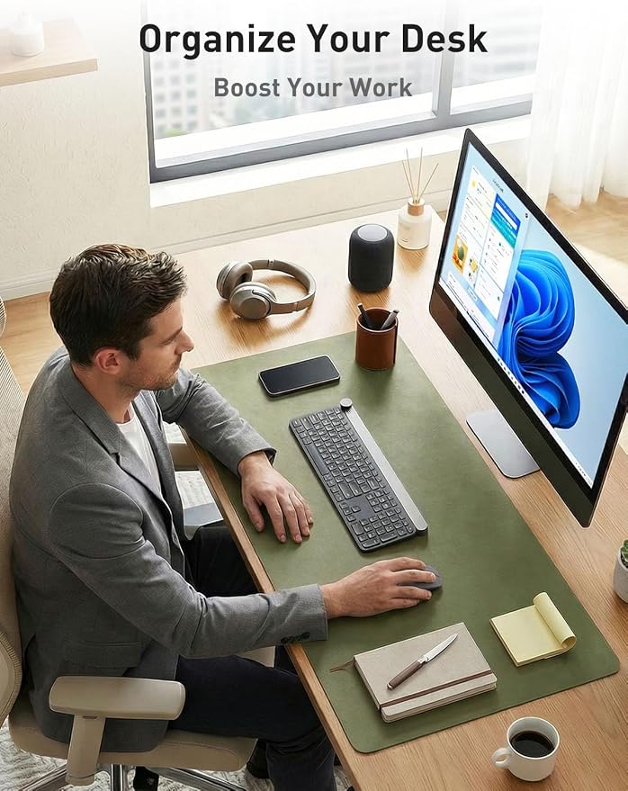 Aothia Faux Leather Desk Mat - Image 3