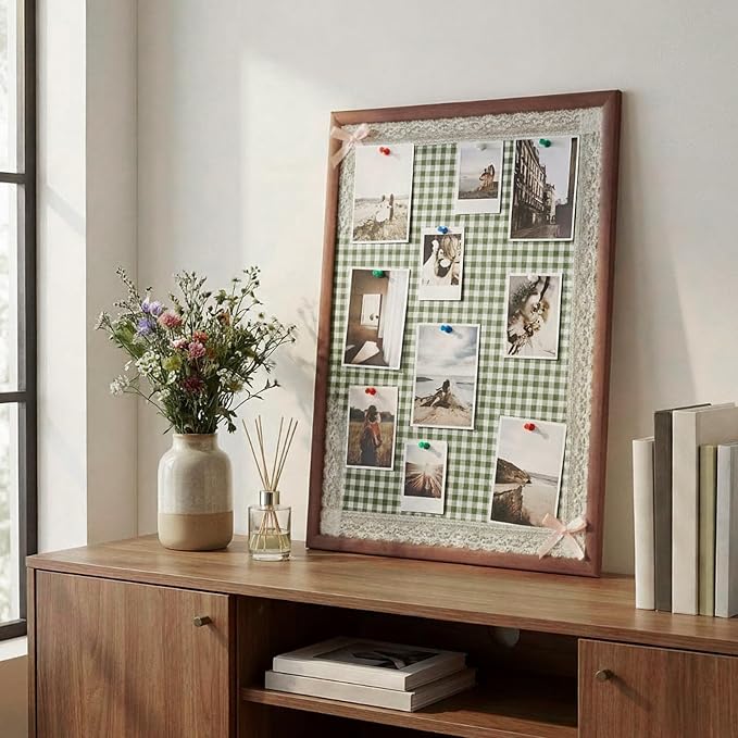 Leinuosen 17" x 23" Linen Cork Board - Image 4