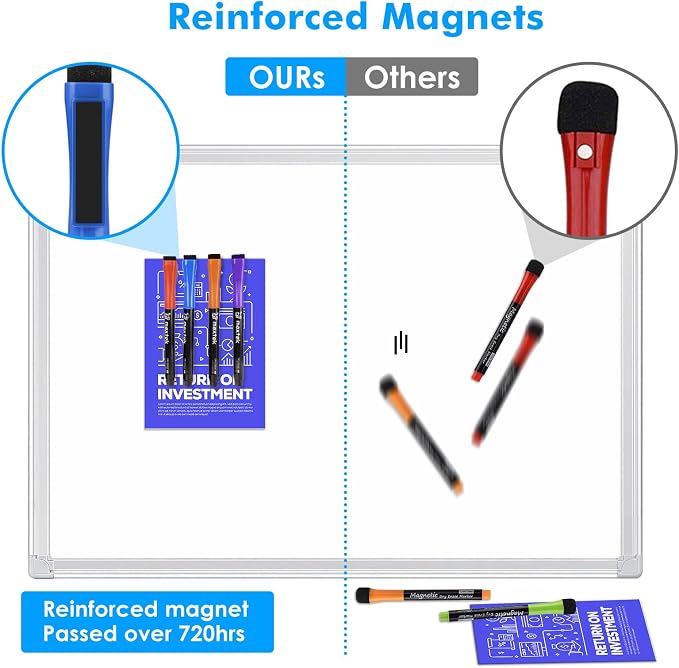 maxtek Magnetic Dry Erase Markers Ultra Fine Tip, 0.7mm Extra Fine Point Thin - Image 4