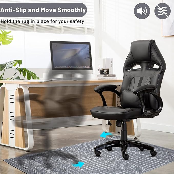 Office Chair Mat for Hardwood Floor&Tile Floor, Under Desk Rug for Rolling - Image 5