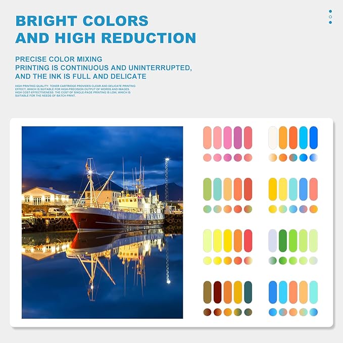 High Capacity 746 Ink Cartridges Set P2V78A P2V79A P2V80A P2V81A P2V82A P2V83A Ink Cartridge Compatible for DesignJet Z9+ Z6 Printers(6 Pack)-DeskLoop Office