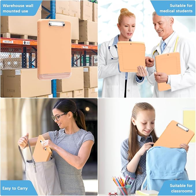 Hongri Clipboard with Storage with Pen Holder, Folder Nursing Clip Board 8.5 x - Image 7