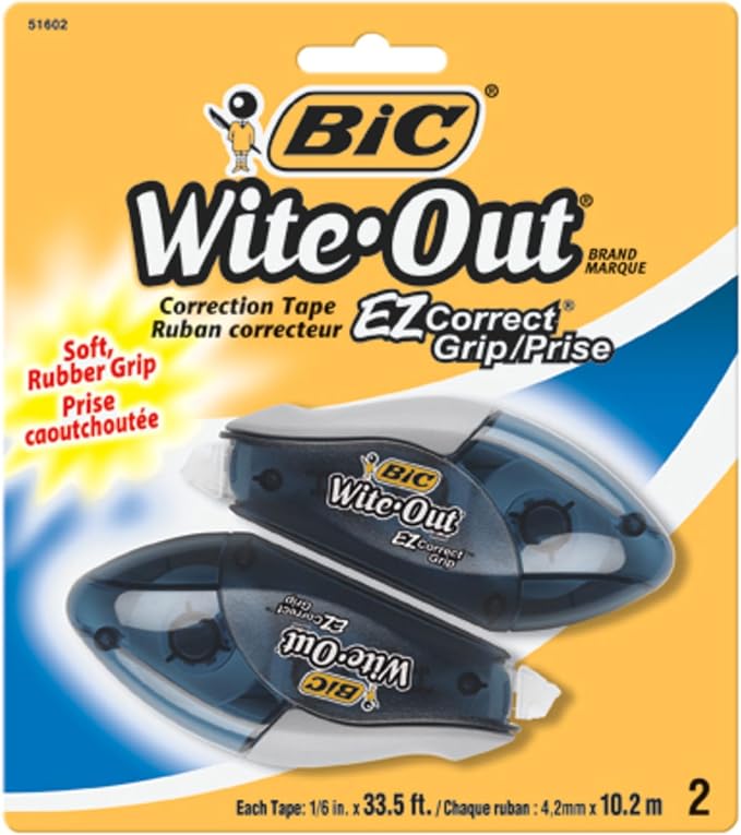 BIC Wite-Out EZ Correct Grip Correction Tape by BIC