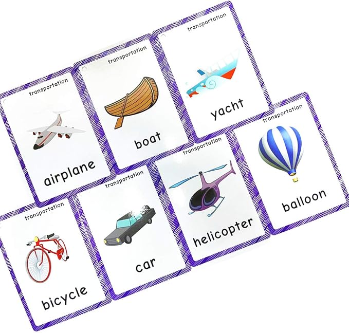 SANTSUN Set of Transportation Flashcards - Image 6