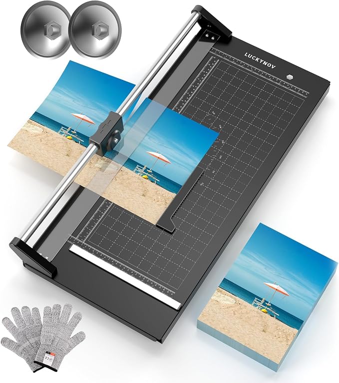 Rotary Paper Cutter 24 Inch, Heavy Duty Paper Trimmer by Unknown