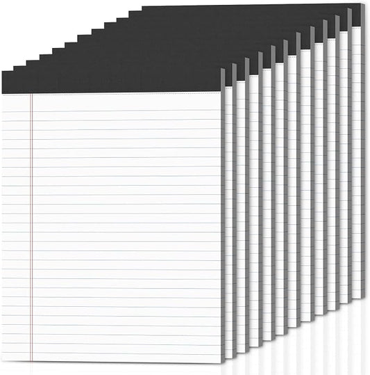12-Pack Legal Pads 8.5"x11" Wide Ruled Note Pads by Nichela