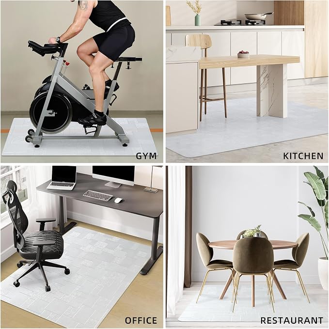 Chair Mat for Hardwood Floor, 45x53 inches Floor Mat Protector for Office Chair - Image 7