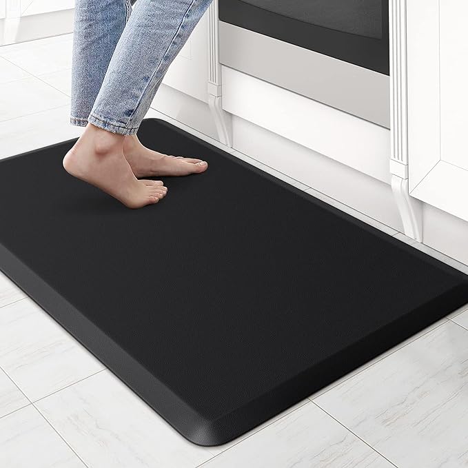 KitchenClouds Kitchen Mat Cushioned Anti Fatigue Rug 17.3"x28" Water Resistant by KitchenClouds
