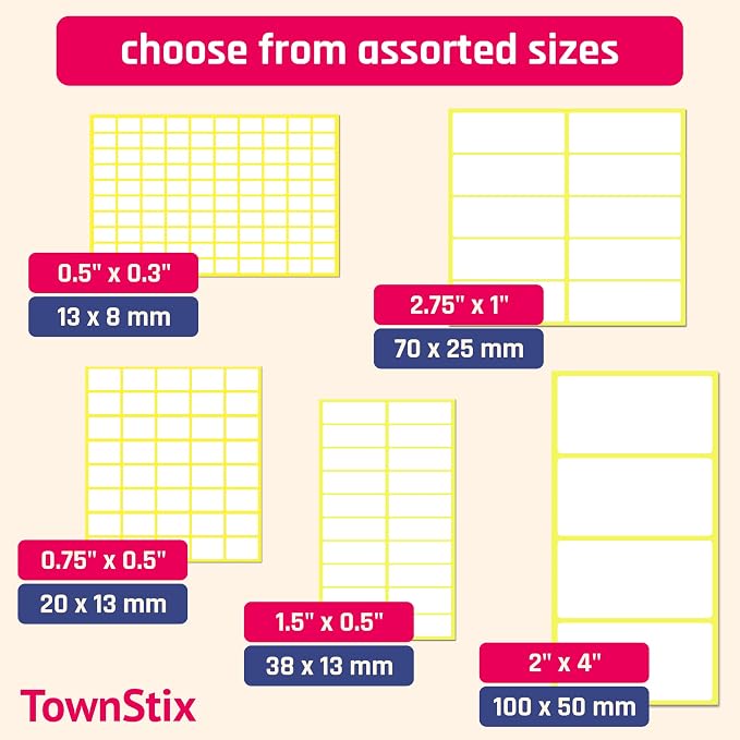 4" x 6" - Large Labels for Storage Bins Organizing, Big White Stick on Adhesive - Image 8