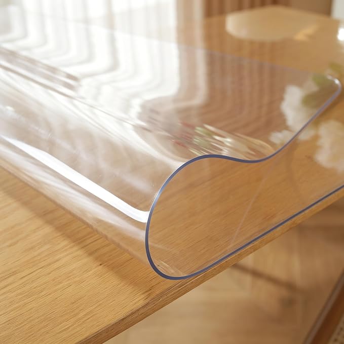 OstepDecor Clear Table Cover Protector 36 x 60 Inch, 1.5mm Thick Plastic Table - Image 9