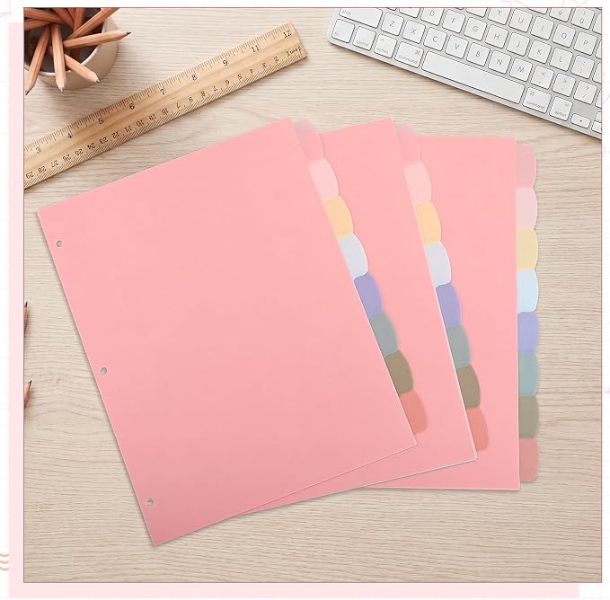 3 Sets of 24Pcs Binder Dividers - Image 7