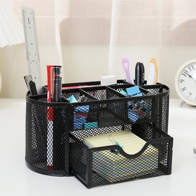 PAKASEPT Desk Organizers, Mesh Desk Organizer Caddy Supplies - Image 6