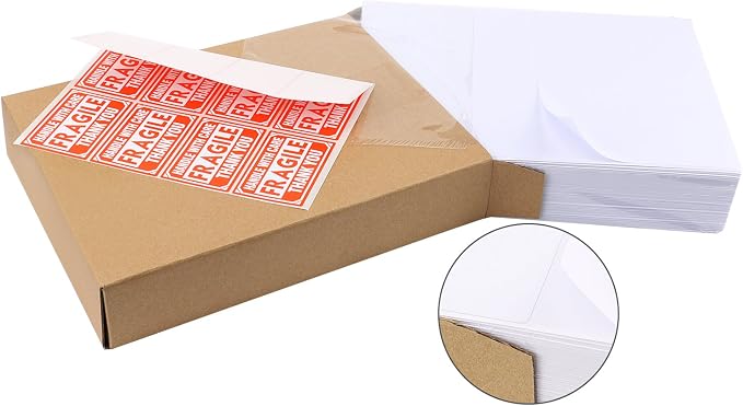 MFLABEL ®Round Conrner Half Sheet Shipping Labels 2-UP Click-n-Ship Mailing - Image 3