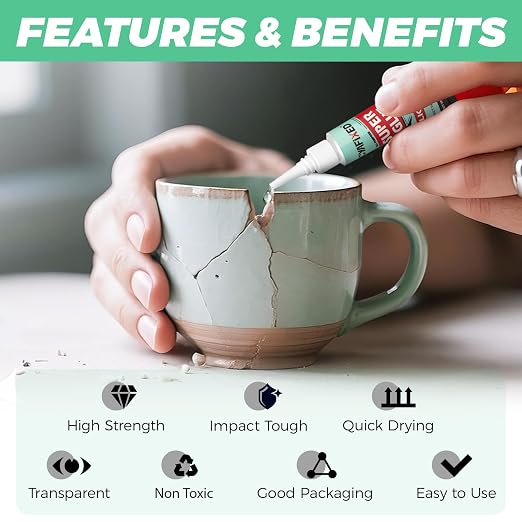 Super Glue Liquid, Instant Adhesive, Strong Bonding - Image 2
