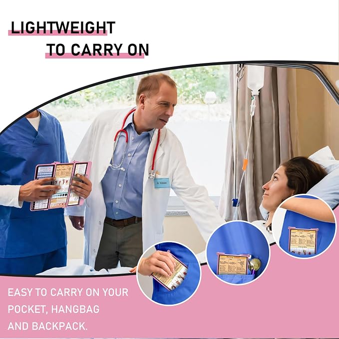 Nursing Clipboard Foldable, Foldable Clip Board w/Nursing Edition Cheat Charts - Image 7