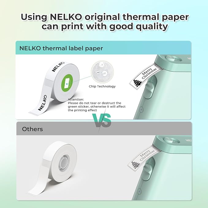 Nelko Label Maker Machine with Tape, P21 Bluetooth Label Printer, Wireless Mini - Image 8
