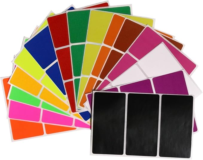 Royal Green Rectangular Stickers Color-Coding Labels by RoyalGreen