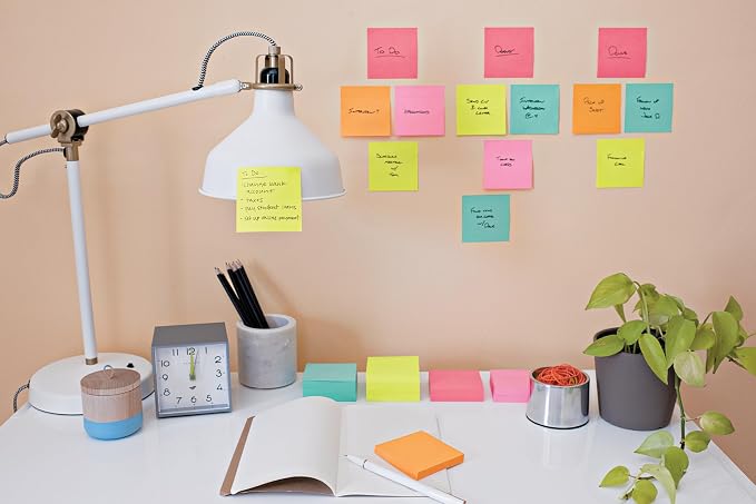 Post-it Super Sticky Notes, 6 Lined Sticky Note Pads, 4 x 4 in., Home or Office - Image 4