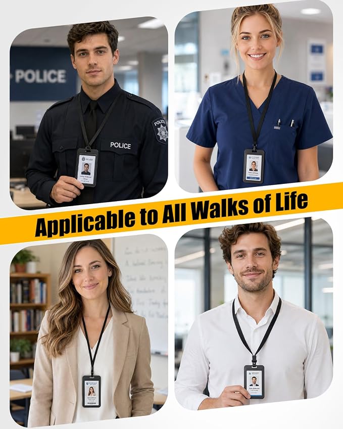 Uniclife 3 Pack Vertical Badge Holders - Image 6