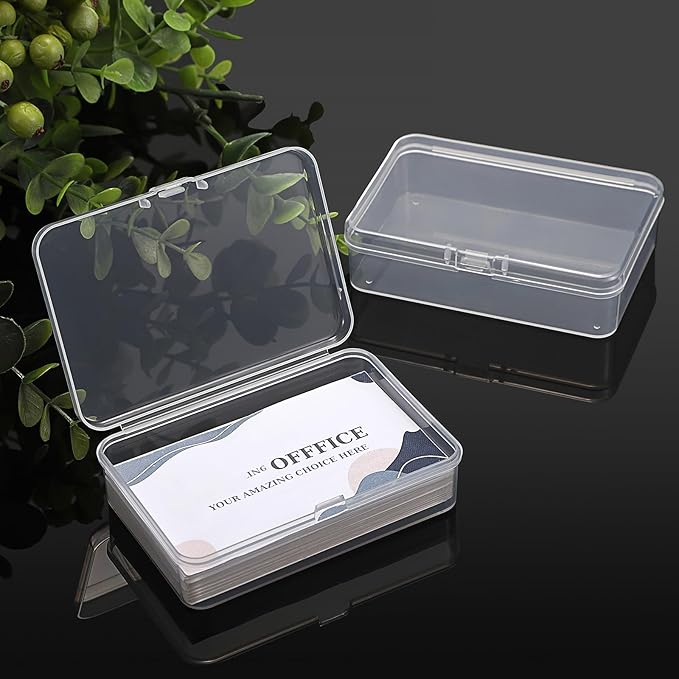 JUXYES 4 Pack Small Plastic Storage Containers Box - Image 6