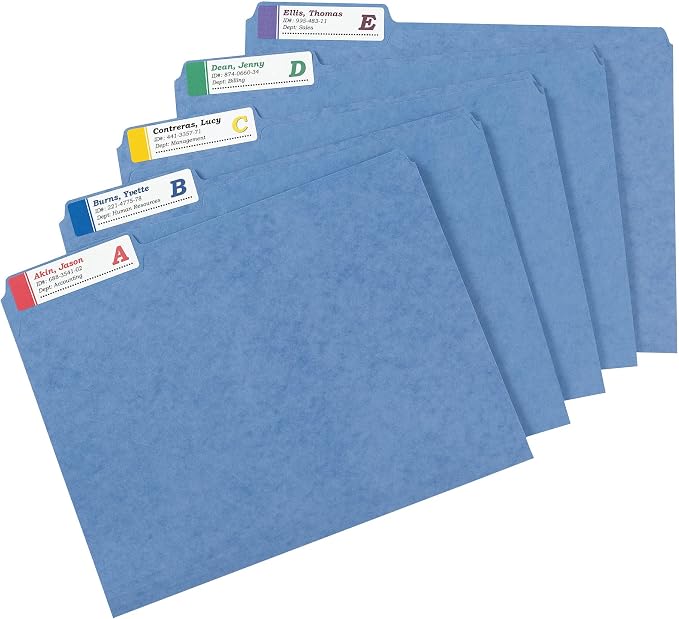 Avery TrueBlock Extra Large File Folder Labels, 15/16" x 3-7/16", 450 Printable - Image 2