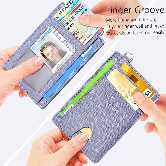 FurArt Slim Minimalist Wallet RFID Credit Card Holder - Image 3