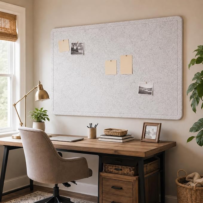 Large Felt Bulletin Board for Wall, Foldable Pin Board, Home Planning, Photos & by CreateYourIdealSpace