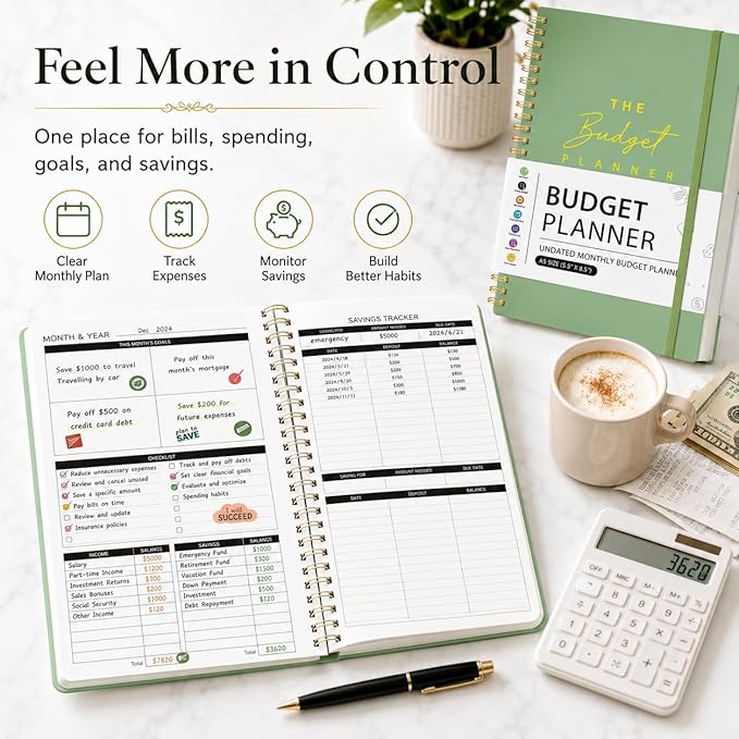 Budget Planner Account Book Monthly Expense Tracker, Saving & Debt Tracker - Image 5