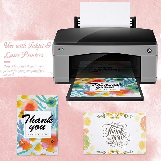 Geosar 150 Sheet Linen Cardstock Invitation Cardstock Heavyweight Printer Paper - Image 5