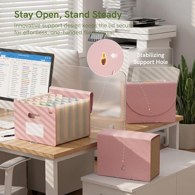 ABC life 26 Pockets Accordion File Organizer, High Capacity Expanding File - Image 4