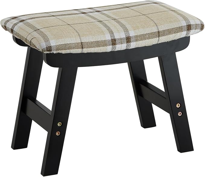 Foot Stool Ottoman Foot Rest Under Desk, Small Stool - Image 8