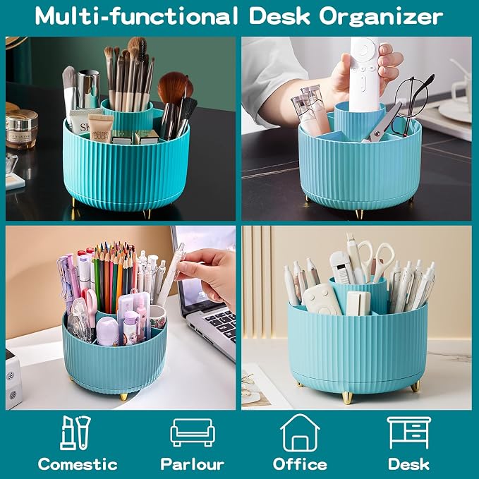 fanado 360° Rotate Makeup Brush Holder Organizer, Makeup Organizers Countertop - Image 4
