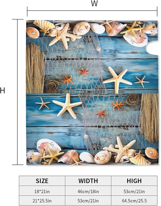 Starfish Summer Beach Welcome Magnetic Mailbox Cover, Mailbox Wrap Decorative - Image 5