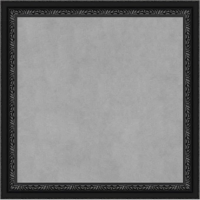 Amanti Art Black Framed Magnetic Board 24x24 Medium Vision Board by AmantiArt