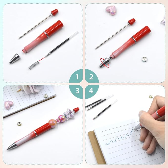 300 Pack Beadable Pens Refills Bulk - Image 3